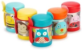 Skip Hop - Contenitore termico per alimenti con cucchiaio/forchetta ZOO 325 ml gufo