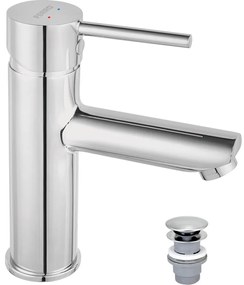 FERRO - Miscelatore per lavabo + piletta di scarico FIESTA cromo lucido