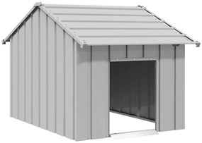 Casetta Per Cani Con Tetto 83x130x85 Cm Acciaio Zincato /