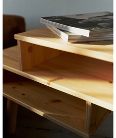 Tavolino in legno di pino in colore naturale Hako - Karup Design