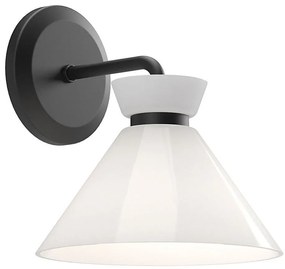 Alora Mood ALM-HALSTON-1WB-BK - Lampada da parete HALSTON 1xE14/40W/230V nera