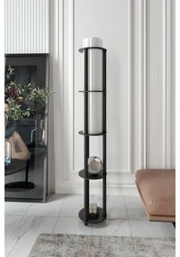 Lampada da terra con ripiani NOTO 1xE27/40W/230V nera