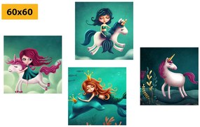 Set di quadri – Creature fiabesche