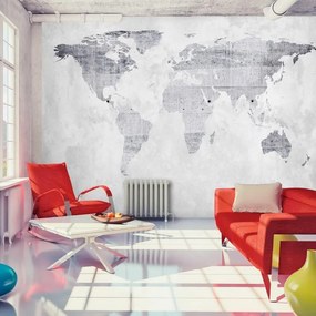 Fotomurale adesivo  Concrete Map  Larghezza x Altezza Home decor 147x105