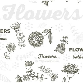 Tenda per doccia 180x200 cm Flowers – MSV