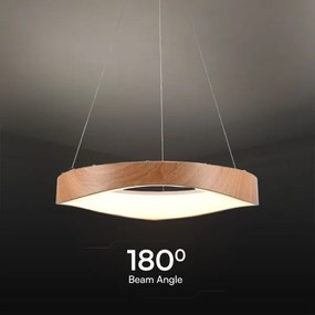 Lampadario LED a sospensione con filo LED/25W/230V 3000K ø 50 cm marrone