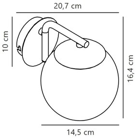 Nordlux - Applique GRANT 1xE14/40W/230V