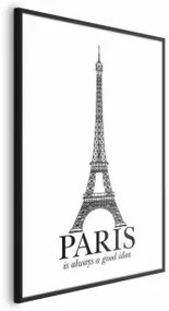 Poster - Paris Is Always a Good Idea Cornice nera 21x30