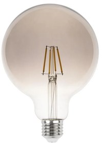 Lampada LED E27 6W a Filamento G125 No Flickering - Serie DarkLight Colore Bianco Naturale 4.000K