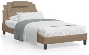 Letto con materasso cappuccino 100x200cm similpelle