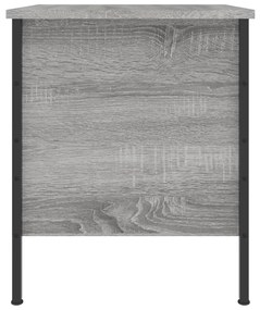 Comodino Grigio Sonoma 40x42x50 cm in Legno Multistrato