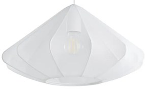 Eglo 43997 - Lampadario a sospensione con filo DOLWEN 1xE27/40W/230V diametro 42,5 cm bianco