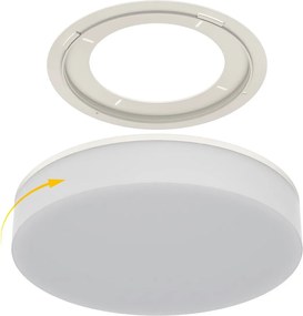 Plafoniera LED Regolabile 18W 24W 30W Rotonda CCT IP54 - Ø33 cm