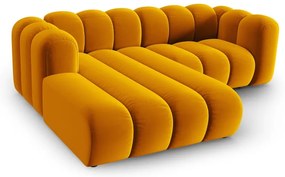 Divano angolare giallo ad angolo sinistro Lupine - Micadoni Home