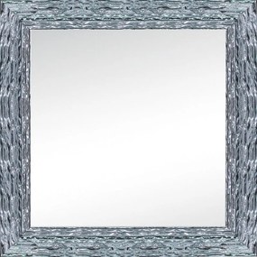 Specchio Teresa quadrato in legno argento 98 x 98 cm