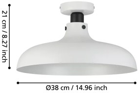Eglo 43842 - Plafoniera MATLOCK 1xE27/40W/230V