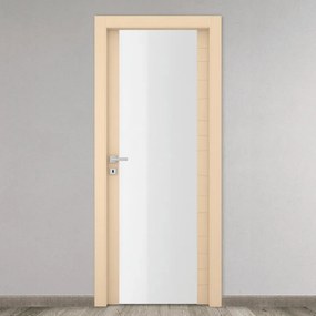 Porta battente Madera Vetrata beige L 60 x H 210 cm destra