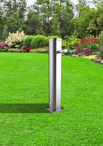 Fontana Lavapiedi da Giardino con Rubinetto Temporizzato Arkema Jolly Grigio Antracite...
