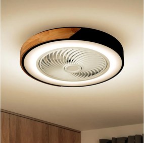 Brilagi-LED Lampada dimmerabile con ventilatore LED 30W 230V 3000-6500K nero/rov