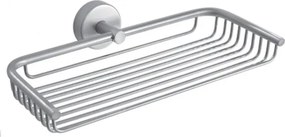 Kamalu - Portaoggetti doccia griglia 23cm in acciaio inox finitura satinata | MONDE-S