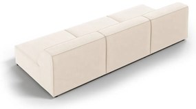 Divano in velluto crema 240 cm Jodie - Micadoni Home