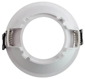 Faretto da Incasso Rotondo Fisso Bianco Foro Ø85mm in Policarbonato per GU10