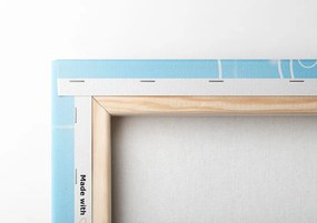 Stampa su tela – Fiore blu di Mandala