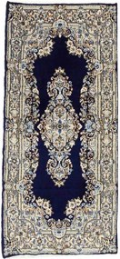 Kerman Tappeto persiano 80x170 Blu (Iran) Annodato A Mano