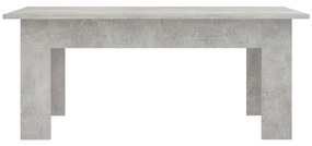 Tavolino Salotto Grigio Cemento 100x60x42 cm Legno Multistrato