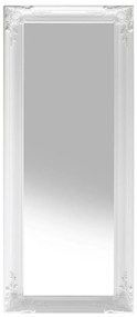 Specchio da parete vetro e bianco 51 x 141 cm VARS Beliani