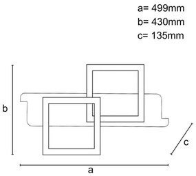 Plafoniera LED dimmerabile LED/85W/230V 3000-6500K + telecomando