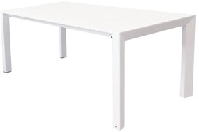 BRUNO - tavolo con struttura in alluminio verniciato bianco o antracite