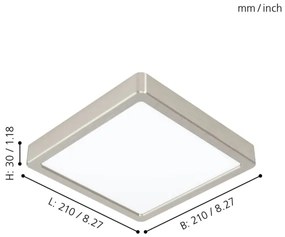 Eglo 99241 - Lampada da soffitto a LED FUEVA 5 LED/16,5W/230V