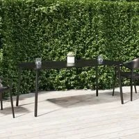 Tavolo da Giardino Antracite 165x80x71 cm Acciaio 362740