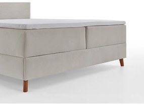 Letto boxspring beige con contenitore 160x200 cm Memphis - Meise Möbel