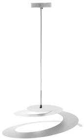 Lampadario LED industriale Megan bianco Ø50cm, luce naturale 1200 lumen