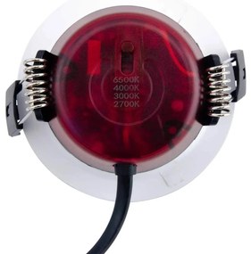 Faro LED da Incasso 8W Foro Ø75mm Bianco IP65 CCT Bianco Variabile Colore Bianco Variabile CCT