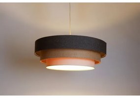 Lampadario a sospensione con filo BOHO TRINITI 1xE27/60W/230V grigio/beige/color crema