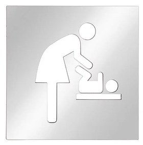 Icona Fasciatoio 12x12 cm acciaio inox/argento