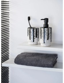 Dispenser per sapone bianco e nero in ceramica 340 ml Subiza – Wenko