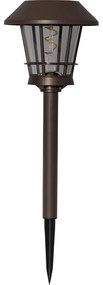 Apparecchio solare a LED per esterni di colore marrone, altezza 35 cm Fergus - Star Trading