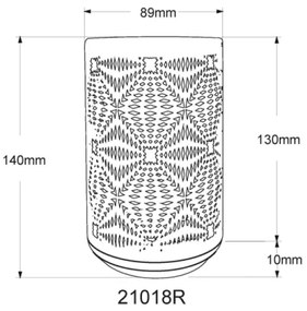 Globo 21018R - Lampada da tavolo LED RGB touch AMIYAH LED/1W/5V 500mAh rame