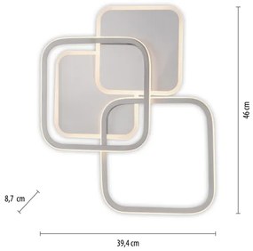 Leuchten Direkt 14117-55 - Plafoniera LED LED/36W/230V cromo opaco