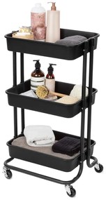 Scaffale mobile in plastica nera 43x36 cm Grena - Compactor