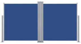 Tenda da Sole Laterale Retrattile Blu 120x600 cm