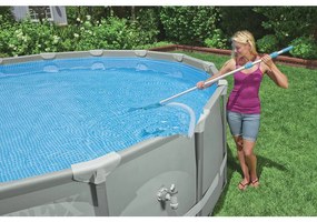 Intex - Kit Per Pulizia Piscina Deluxe con manico Telescopico 279 cm 28003