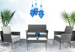 SHAN - salotto da giardino in acciaio