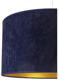 Duolla - Lampadario a sospensione con filo ROLLER 1xE27/40W/230V diametro 40 cm blu