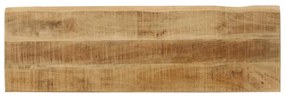 Panca con bordi vivi 105 cm in legno massello di mango