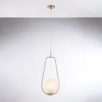 Lampadario Contemporaneo Afrodite Bronzo 1 Luce E27